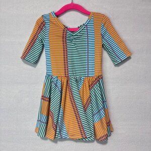 Dotdotsmile Dress Size 2T Multi Color Stripes New Tags